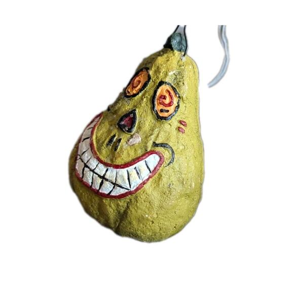 Bethany Lowe green pumpkin gourd ornament Halloween Folk Art Fall - Picture 2 of 4